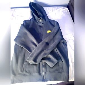 US LARGE black nike zip up hoodie